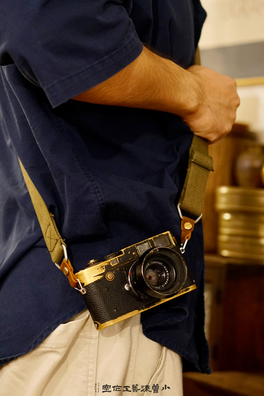 Customized military shoulder straps, military yellow/military green