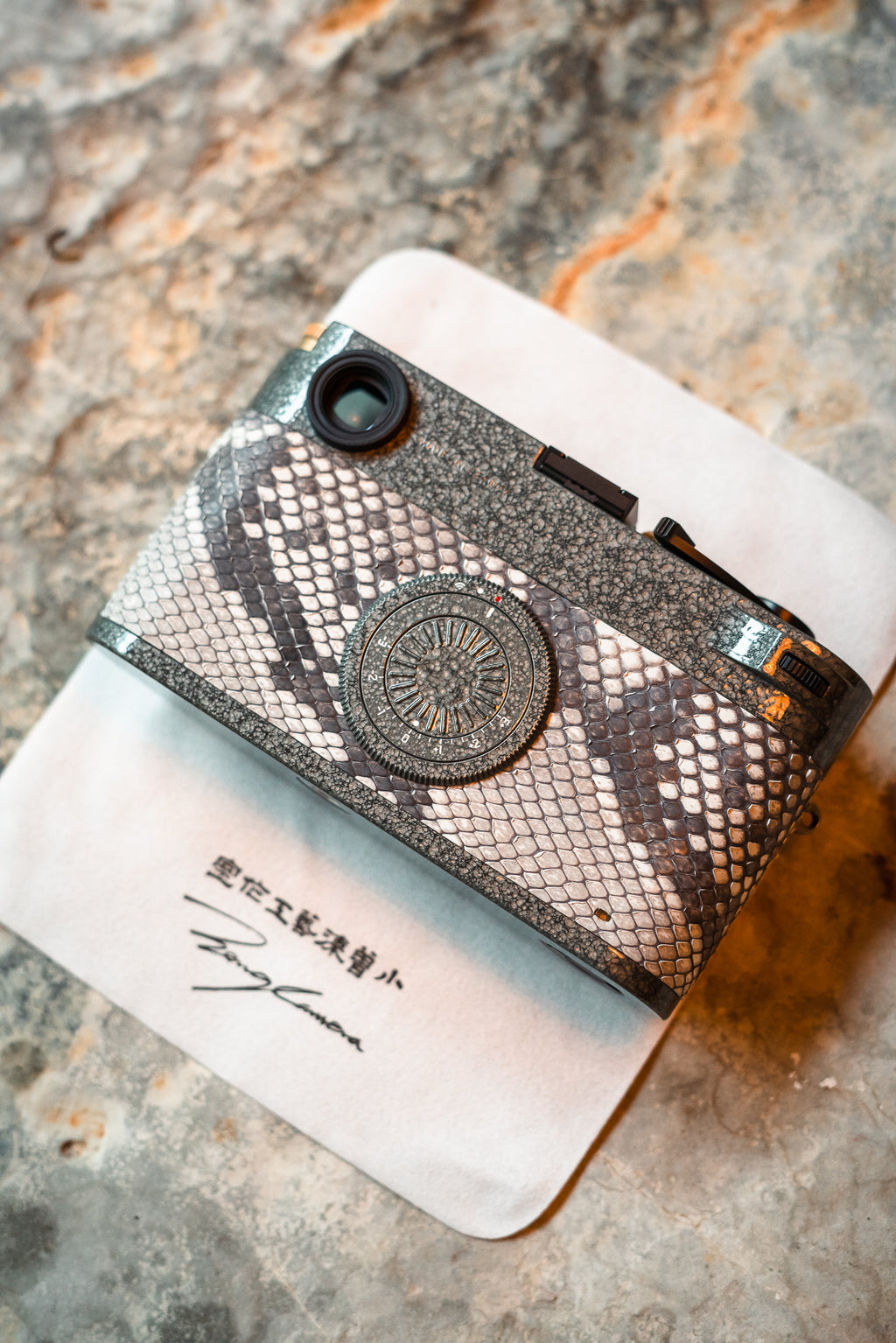 M10-D Customized Sava Grey Scale Snake Skin
