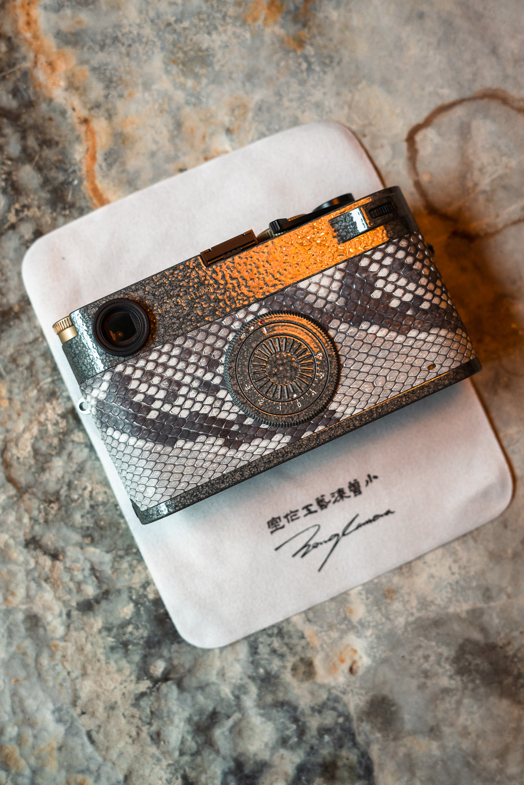 M10-D Customized Sava Grey Scale Snake Skin