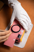 Customized leather body in the same color/Pink