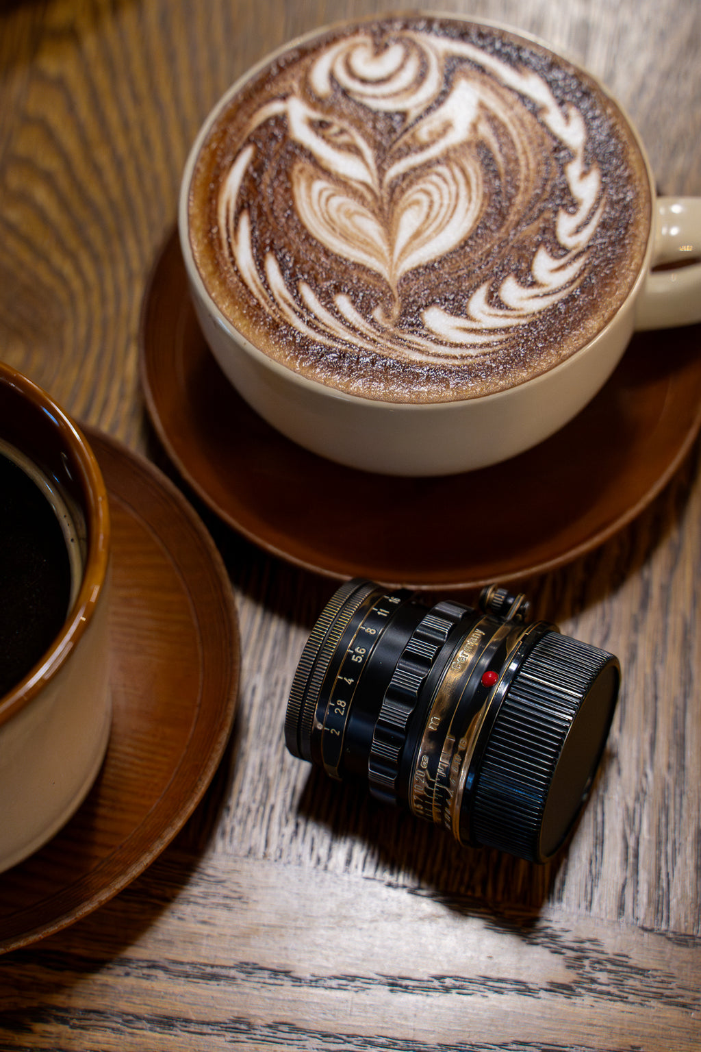 50mm Lens Custom Vintage Reset black paint/exposed copper to make old
